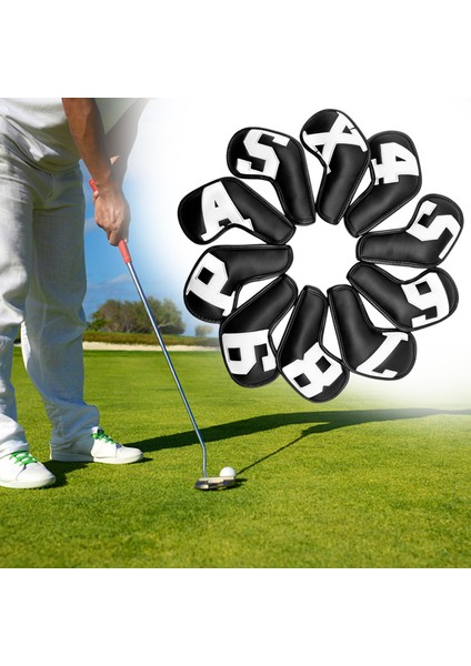 10X Golf Demir Başlıklar Için Modern Hafif Golf Kulübü Kafa Kapağı (Yurt Dışından)