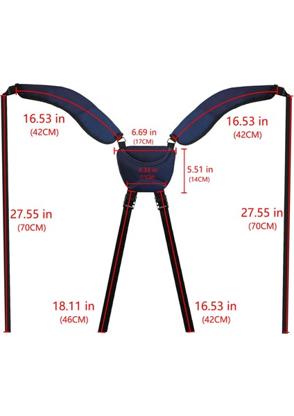 Golf Torbası Kayışı Yedek Ayarlanabilir Çift Omuz Evrensel Duffle Çanta Lacivert (Yurt Dışından) fiyatları