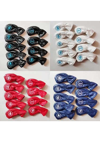 9 Adet/set Su Geçirmez Golf Kulübü Demir Kapağı Koruyucu Headcover Evrensel Kırmızı (Yurt Dışından) fırsatları