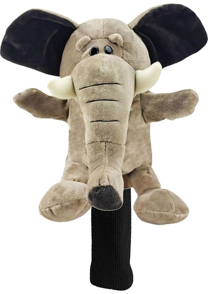 Karikatür Peluş Peluş Golf Kulübü Headcover Ahşap Sürücü Kafa Kapağı Koruyucu Kol Fili (Yurt Dışından) fiyatları