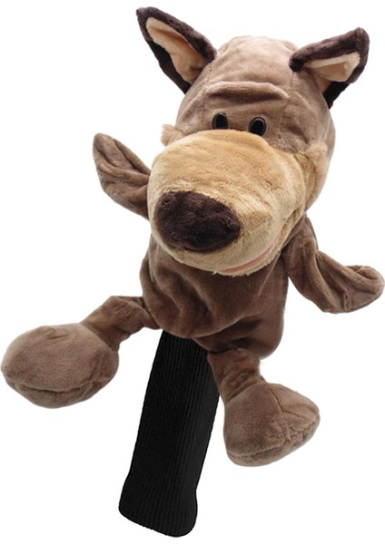 Golf Club Headcover Ahşap Sürücü Kafa Kapağı Koruyucu Kol Golf Bag Wolf Için (Yurt Dışından)