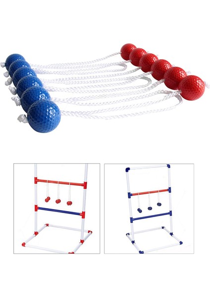 6x Çocuklar Için Merdiven Topu Yetişkinler Oyunu Yedek Bola Strands Kırmızı ve Mavi (Yurt Dışından) fırsatları