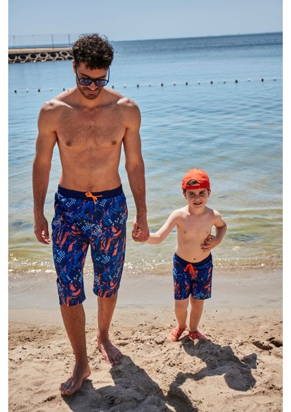 Lacivert Desenli Erkek Şort S2360 fiyatları