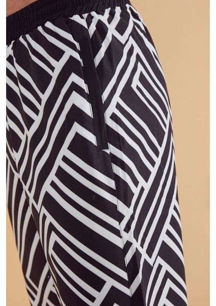 Siyah Desenli Erkek Şort S2359 fırsatları