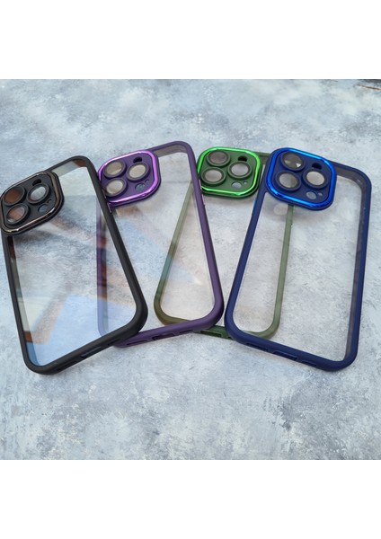 iPhone 14 Pro (6.1 Inç) Uyumlu Lüks All-In-One Lens Koruyuculu Silikon Şeffaf Kılıf indirimleri