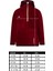 Çocuk Polar Yarım Fermuarlı Kapşonlu Kanguru Cep Sweatshirt Bordo Unisex 3