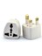 2 Adet Türk / Eu /usa / Us Erkek Fişi, Ingiliz/malta Fişine Dönüştürücü Aparat Plug Converter 1