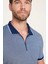Erkek Slim Fit Fermuarlı Polo Yaka Pike Pamuklu Lacivert Tişört 3