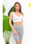 Kadın Modal Crop Top Büstiyer Toparlayıcı Kalın Askılı Seamless Dikişsiz Örme Bustiyer 2