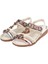 Taşlı Comfort Kadın Sandalet GJ-15083 Beyaz 4