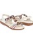 Taşlı Comfort Kadın Sandalet GJ-15083 Beyaz 5