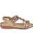 Taşlı Comfort Kadın Sandalet GJ-15083 Bej 2