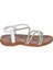 Taşlı Comfort Kadın Sandalet SMS-2546 BEYAZ TAŞLI 2