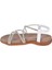 Taşlı Comfort Kadın Sandalet SMS-2546 BEYAZ TAŞLI 3