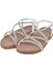 Taşlı Comfort Kadın Sandalet SMS-2546 BEYAZ TAŞLI 4
