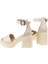 Platform Taban Kadın Sandalet SMS-1623 BEJ 5