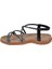 Taşlı Comfort Kadın Sandalet SMS-2546 SİYAH TAŞLI 3