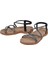 Taşlı Comfort Kadın Sandalet SMS-2546 SİYAH TAŞLI 4