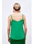 Çapraz Ip Askılı Bluz - Yeşil 3