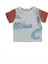 Erkek Bebek Pamuklu Timsah Desenli Yazlık T-Shirt ve Şort Takımı 2
