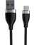 S82 Seramik Uçlu Micro USB Kablo 1m 3.1A - Siyah 2