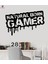 Gaming Zone Duvar Sticker Gamer Alıntı Video Oyunu Genç Odası Çıkartmaları Eşsiz Hediyelik 1