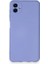 Samsung Galaxy A04 Kılıf Nano Içi Kadife Silikon - Lila 300099 1