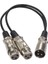 Mic Mixer Recorder Aksesuarı Için 3pin Xlr Erkek - 2 Xlr Kadın Ses Kablosu (Yurt Dışından) 4