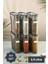 Etiketli 6lı Erzak Kabı Set 2900 ml Antrasit 1