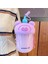 600ML Girls Summer Straw Taşınabilir Sevimli Su Bardağı (Yurt Dışından) 1