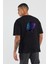 Unisex Groot Baskılı Siyah Oversize T-Shirt 2