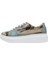 Kadın Vegan Deri Mavi Sneakers - Hey Sailor Tasarım 2