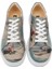 Kadın Vegan Deri Mavi Sneakers - Hey Sailor Tasarım 1