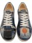 Kadın Vegan Deri Lacivert Sneakers - Be Different Tasarım 1