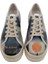 Kadın Vegan Deri Mavi Sneakers - Be Different Tasarım 1