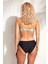 Kadın Fıstık Yeşili Siyah Straplez Kaplı Desenli Bikini Takım HZL23S-PC12076101 3