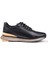 Erkek Günlük Ithal Taban Deri Sneaker 17042 Siyah 2