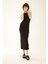 Bodycon Halter Yaka Fitilli Kaşkorse Maxi Kolsuz Elbise A4828AX23SM 2