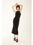 Bodycon Halter Yaka Fitilli Kaşkorse Maxi Kolsuz Elbise A4828AX23SM 3