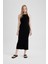 Bodycon Halter Yaka Fitilli Kaşkorse Maxi Kolsuz Elbise A4828AX23SM 4