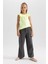 Kız Çocuk Regular Fit Volanlı Pamuklu Atlet X0695A622HS 2