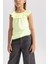 Kız Çocuk Regular Fit Volanlı Pamuklu Atlet X0695A622HS 3