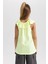 Kız Çocuk Regular Fit Volanlı Pamuklu Atlet X0695A622HS 4