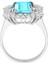 Pırlanta ve Oktagon Kesim Akuamarin Taşlı Yüzük 0423R0196 3