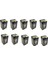 10 Adet Ct 4277 Cata 9W LED Ampul Beyaz Işık 6400K E27 1