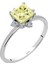 Pırlanta ve Prenses Kesim Sarı Kuvars Taşlı Yüzük 0423R0205 1