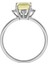 Pırlanta ve Prenses Kesim Sarı Kuvars Taşlı Yüzük 0423R0205 3