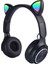 Bluetooth Kulaklık M6 Pro Cat Rgb LED Işıklı Kedi Kulağı Band Tasarımlı Ayarlanabilir ve Katlanabilir Kulak Üstü Bluetooth Kulaklık 1