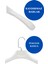 10 Adet Soft Beyaz Abs Plastik Askı Ceket Elbise Askısı Kıyafet Askısı Gömlek Askısı 4