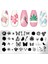 Nail Art Stampa Plakası, Stamper Desen Baskı Paleti 1